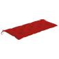 Preview: ARDEBO.de - Gartenbank-Auflage Rot 120x50x7 cm Oxford-Gewebe