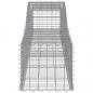 Preview: Gabionen mit Hochbogen 15 Stk. 400x50x40/60cm Verzinktes Eisen
