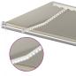 Preview: Automatische Markise mit LED Windsensor 500x300 cm Creme