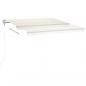 Preview: Automatische Markise mit LED & Windsensor 400x350 cm Creme