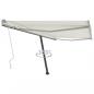 Preview: ARDEBO.de - Standmarkise Manuell Einziehbar 450x300 cm Creme