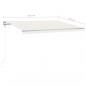 Preview: Standmarkise Manuell Einziehbar 450x300 cm Creme