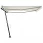 Preview: Standmarkise Manuell Einziehbar 450x300 cm Creme