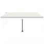 Preview: Standmarkise Manuell Einziehbar 450x300 cm Creme