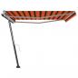 Preview: Standmarkise Manuell Einziehbar 450x300 cm Orange/Braun
