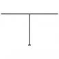 Preview: Standmarkise Manuell Einziehbar 450x300 cm Orange/Braun