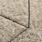 Preview: Teppich ISTAN Hochflor Glänzend Beige 80x150 cm