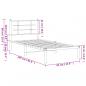 Preview: Bettgestell mit Kopfteil Metall Schwarz 90x200 cm