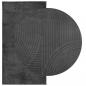 Preview: Teppich IZA Kurzflor Skandi-Stil Anthrazit 80x150 cm