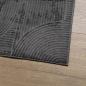 Preview: Teppich IZA Kurzflor Skandi-Stil Anthrazit 80x150 cm