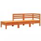 Preview: Gartensofa 3-Sitzer Wachsbraun Massivholz Kiefer