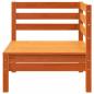 Preview: Gartensofa 3-Sitzer Wachsbraun Massivholz Kiefer