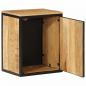 Preview: Badschrank 40x30x50 cm Massivholz Mango und Eisen