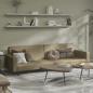 Preview: ARDEBO.de - Schlafsofa 2-Sitzer Cappuccino-Braun Kunstleder
