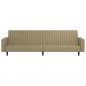 Preview: Schlafsofa 2-Sitzer Cappuccino-Braun Kunstleder