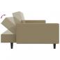 Preview: Schlafsofa 2-Sitzer Cappuccino-Braun Kunstleder