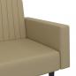 Preview: Schlafsofa 2-Sitzer Cappuccino-Braun Kunstleder