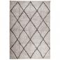 Preview: Teppich Shaggy Hochflor Modern Beige und Anthrazit 120x170 cm