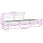 Preview: Gartensofa 3-Sitzer Massivholz Douglasie