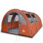 Preview: Tunnelzelt 4 Personen Grau und Orange Wasserdicht