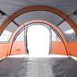 Preview: Tunnelzelt 4 Personen Grau und Orange Wasserdicht