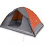 Preview: Kuppel-Campingzelt 6 Personen Orange Wasserdicht