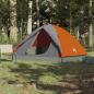 Preview: Kuppel-Campingzelt 6 Personen Orange Wasserdicht