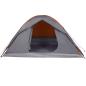 Preview: Kuppel-Campingzelt 6 Personen Orange Wasserdicht