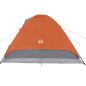 Preview: Kuppel-Campingzelt 6 Personen Orange Wasserdicht