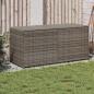 Preview: ARDEBO.de - Gartentruhe Grau 283L Poly Rattan