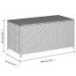 Preview: Gartentruhe Beige 190L Poly Rattan