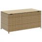 Preview: Gartentruhe Beige 190L Poly Rattan