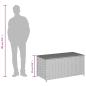 Preview: Gartentruhe Beige 190L Poly Rattan