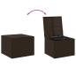 Preview: Gartentruhe Braun 291L Poly Rattan