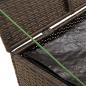 Preview: Gartentruhe Braun 291L Poly Rattan