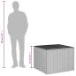 Preview: Gartentruhe Braun 291L Poly Rattan