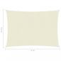 Preview: Sonnensegel 160 g/m² Creme 2,5x3 m HDPE 
