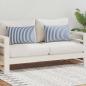 Preview: Gartenkissen 2 Stk. Streifenmuster 60 x 40 cm Marineblau