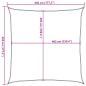 Preview: Sonnensegel 160 g/m² Creme 4,5x4,5 m HDPE