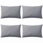 Preview: ARDEBO.de - Gartenkissen 4 Stk. 60 x 40 cm Grau