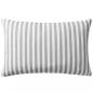Preview: Gartenkissen 2 Stk. Streifenmuster 60 x 40 cm Grau