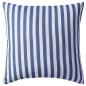 Preview: Gartenkissen 4 Stk. Streifenmuster 45 x 45 cm Marineblau