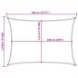 Preview: Sonnensegel 160 g/m² Beige 5x7 m HDPE