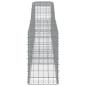 Preview: Gabionen mit Hochbogen 25 Stk. 400x50x80/100cm Verzinktes Eisen