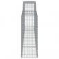 Preview: Gabionen mit Hochbogen 10 Stk 400x50x120/140cm Verzinktes Eisen