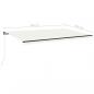 Preview: Markise Manuell Einziehbar mit LED 500x350 cm Creme