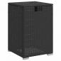Preview: ARDEBO.de - Propan-Tank-Verstecktisch Schwarz 40x40x60 cm Poly Rattan