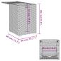 Preview: Propan-Tank-Verstecktisch Grau 40x40x60 cm Poly Rattan