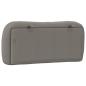 Preview: Kopfteil-Kissen Taupe 90 cm Stoff