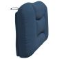 Preview: Kopfteil-Kissen Blau 100 cm Stoff